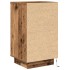 Mesilla de noche con luces LED madera vieja 38x34x65
