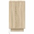 Mesilla de noche con luces LED roble sonoma 38x34x65