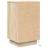 Mesilla de noche con luces LED roble sonoma 38x34x65