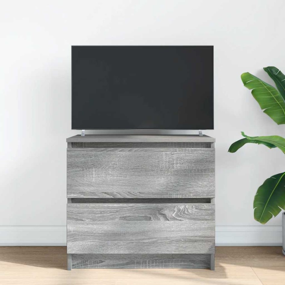 Mueble de TV madera de ingeniería gris Sonoma 60x35x54