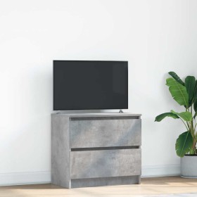 Mueble de TV madera de ingeniería gris hormigón 60x35x54