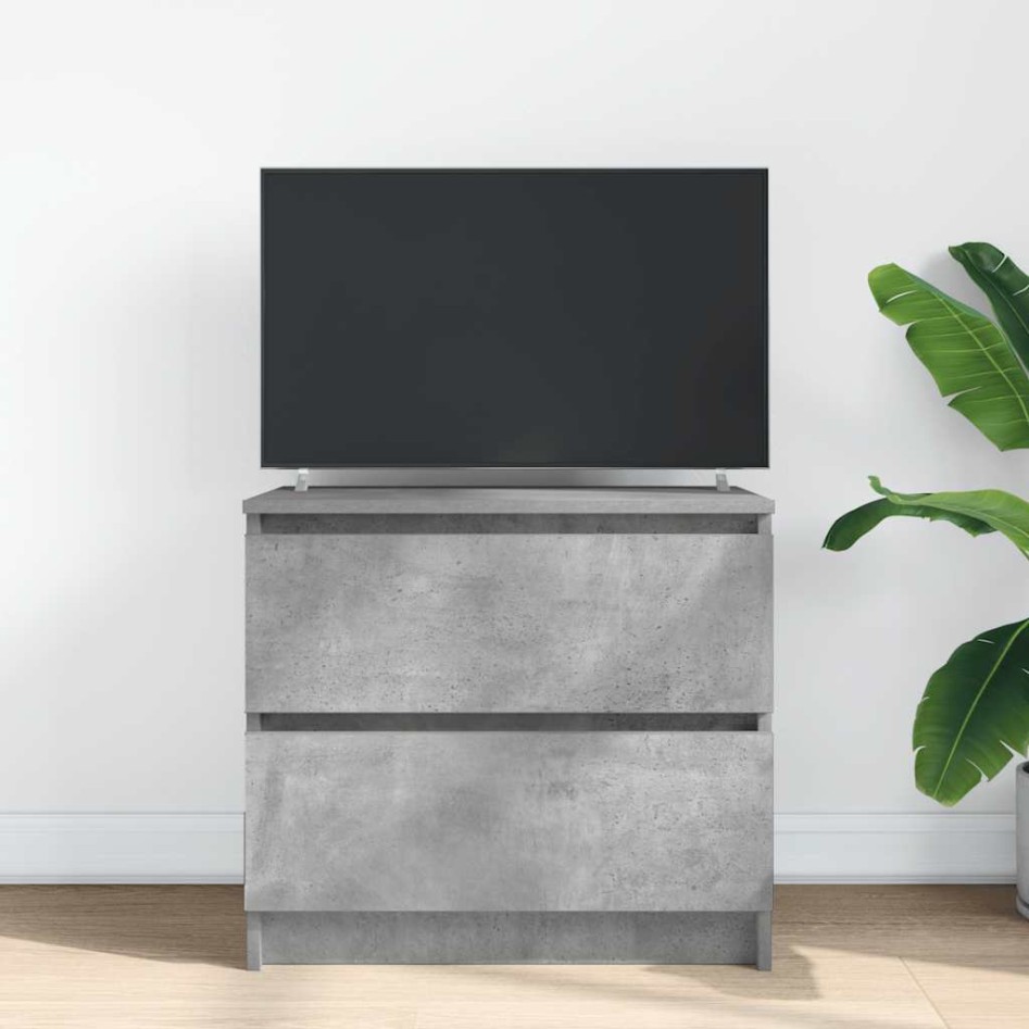Mueble de TV madera de ingeniería gris hormigón 60x35x54
