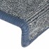 Alfombrilla escalera 30 uds 65x21x4 cm morado y