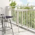 Mesa de jardín plegable gris claro 90x51x75 cm ratán