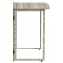 Mesa de jardín plegable gris claro 90x51x75 cm ratán
