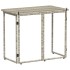Mesa de jardín plegable gris claro 90x51x75 cm ratán