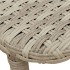 Mesa de jardín plegable gris claro 90x51x75 cm ratán