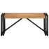 Mesa de centro 80x40x35 cm de madera maciza de