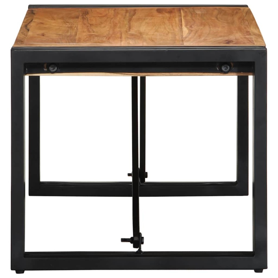 Mesa de centro 80x40x35 cm de madera maciza de