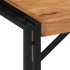 Mesa de centro 80x40x35 cm de madera maciza de