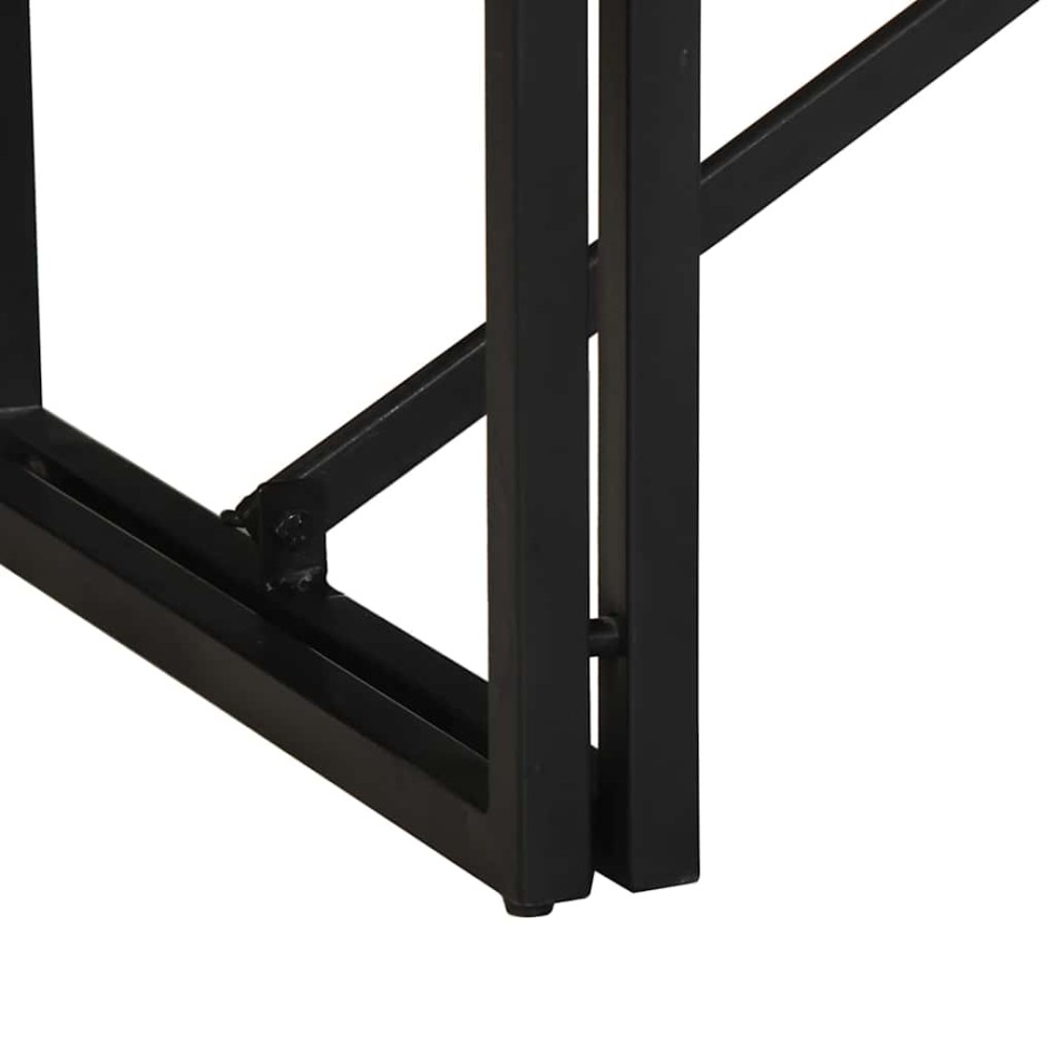 Mesa de centro 80x40x35 cm de madera maciza de