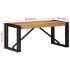 Mesa de centro 80x40x35 cm de madera maciza de