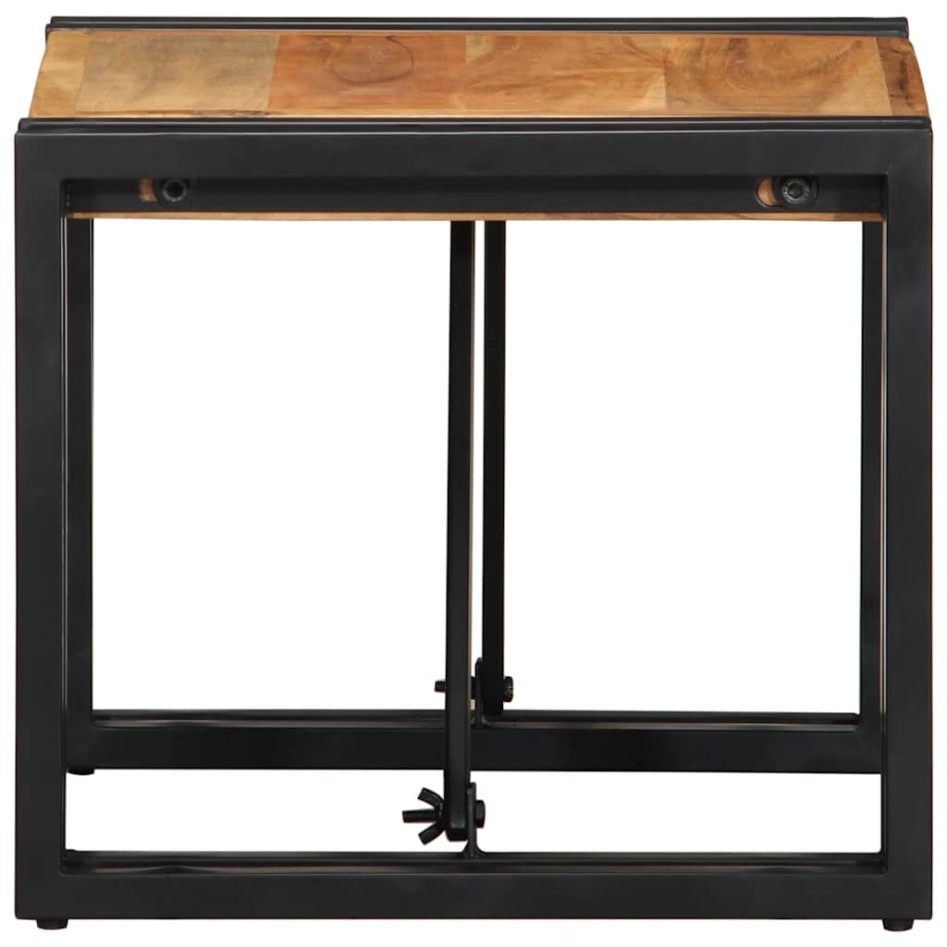 Mesa de centro 40x40x35 cm de madera maciza de