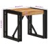 Mesa de centro 40x40x35 cm de madera maciza de