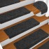 Alfombrilla autoadhesiva escalera 20 uds gris 65x21x4