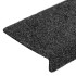 Alfombrilla autoadhesiva escalera 20 uds gris 65x21x4