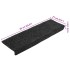 Alfombrilla autoadhesiva escalera 20 uds gris 65x21x4