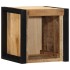 Mesita de noche madera maciza de mango 40x35x40