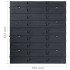 Kit de cajas de almacenaje 136 pzas paneles de pared