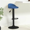 Taburete de cocina de terciopelo azul
