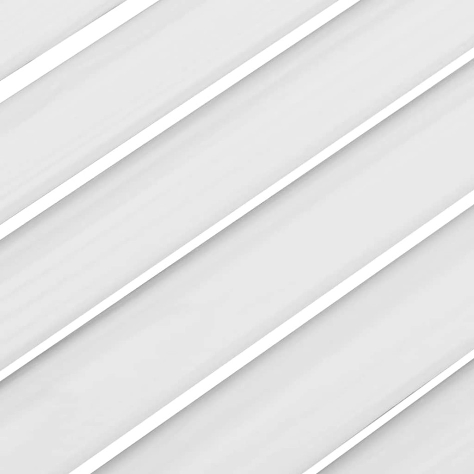 Puertas batientes diseño de lamas 1 par blanco 100x80