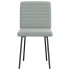 Sillas de comedor 2 unidades terciopelo gris