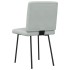 Sillas de comedor 2 unidades terciopelo gris