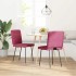 Sillas de comedor 2 unidades terciopelo rojo