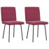 Sillas de comedor 2 unidades terciopelo rojo