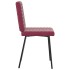 Sillas de comedor 2 unidades terciopelo rojo
