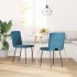 Sillas de comedor 2 unidades terciopelo
