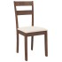 Sillas de comedor con cojines 2 uds madera maciza marrón