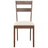 Sillas de comedor con cojines 2 uds madera maciza marrón