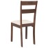Sillas de comedor con cojines 2 uds madera maciza marrón