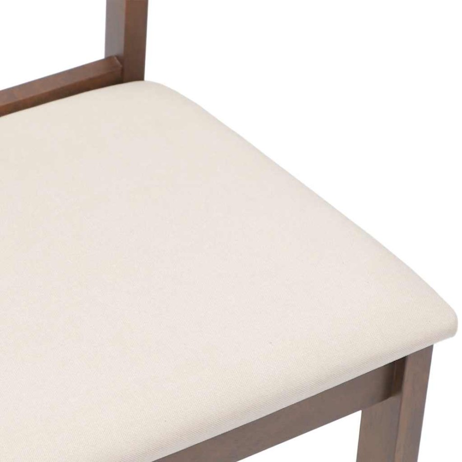 Sillas de comedor con cojines 2 uds madera maciza marrón