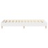 Estructura de cama sin colchón madera blanca 75x190