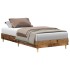 Estructura de cama sin colchón madera vieja 90x190 cm