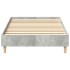 Estructura de cama sin colchón madera gris hormigón 90x190