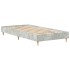 Estructura de cama sin colchón madera gris hormigón 90x190
