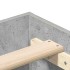 Estructura de cama sin colchón madera gris hormigón 90x190