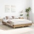 Estructura de cama sin colchón roble artesanal 100x200
