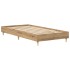 Estructura de cama sin colchón roble artesanal 100x200