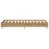 Estructura de cama sin colchón roble artesanal 100x200