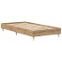 Estructura de cama sin colchón roble artesanal 100x200