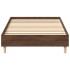 Estructura de cama sin colchón madera marrón roble 100x200