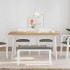 Banco 90 cm madera maciza caucho