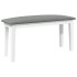 Banco 90 cm madera maciza caucho