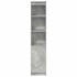 Aparador alto gris hormigón 37,5x35x180 cm madera de