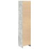 Aparador alto gris hormigón 37,5x35x180 cm madera de