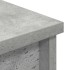 Aparador alto gris hormigón 37,5x35x180 cm madera de